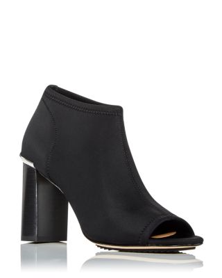 wide fit peep toe boots