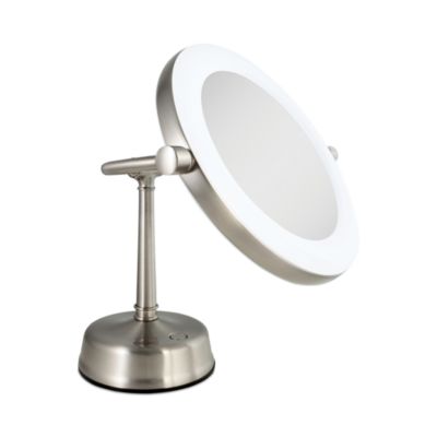Lexington Customizable Sunlight LED Lighted Vanity Mirror, 10X/1X Magnification