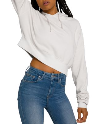 Good american cropped and cool sweatshirt sale