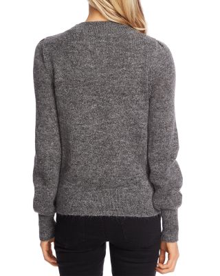 Cece Jeweled Bow Detail Sweater In 