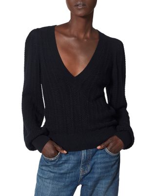 Joie Kerry Pointelle Knit Sweater 
