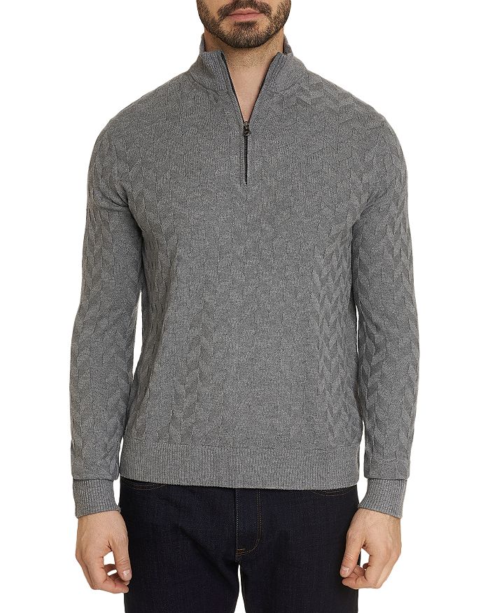 Robert Graham Chevron Quarter Zip Sweater | Bloomingdale's