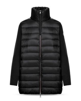 Moncler Cardigan Knit Sleeve Down Puffer Coat | Bloomingdale's