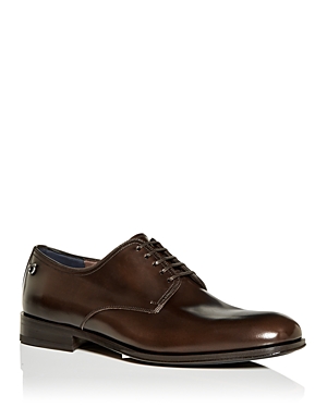 Ferragamo Men's Plain Toe Oxfords - Wide In Mogensen Brown