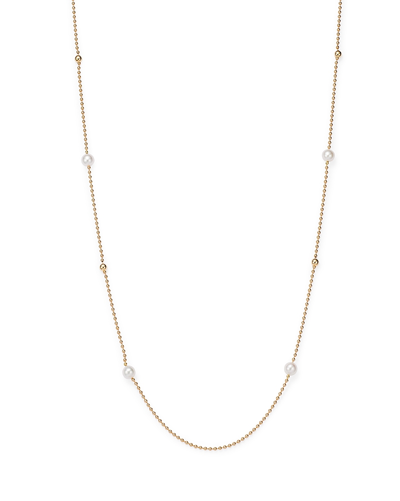 Roberto Coin 18K Yellow Gold Pearl Station Necklace