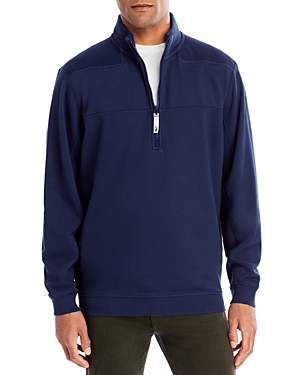 Vineyard Vines Collegiate Shep Quarter-zip Sweatshirt In Vineyard Navy