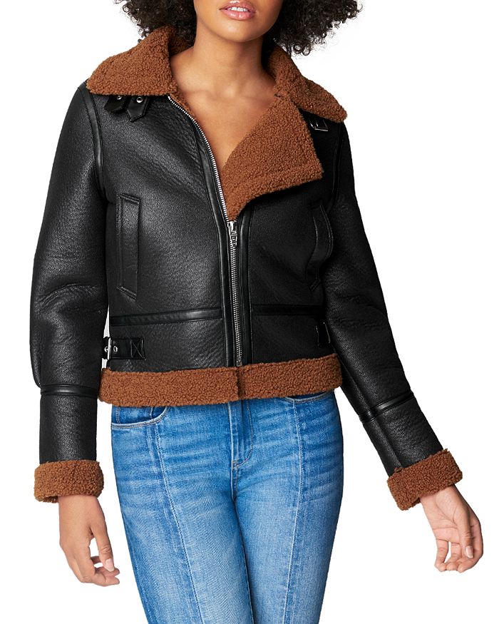 BLANKNYC Faux Shearling Bomber Jacket Bloomingdale's