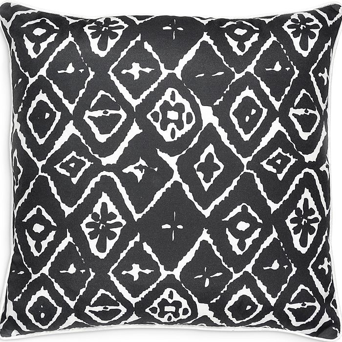 Renwil Ren-wil Angell Outdoor Pillow, 22 X 22 In Slate Gray/white