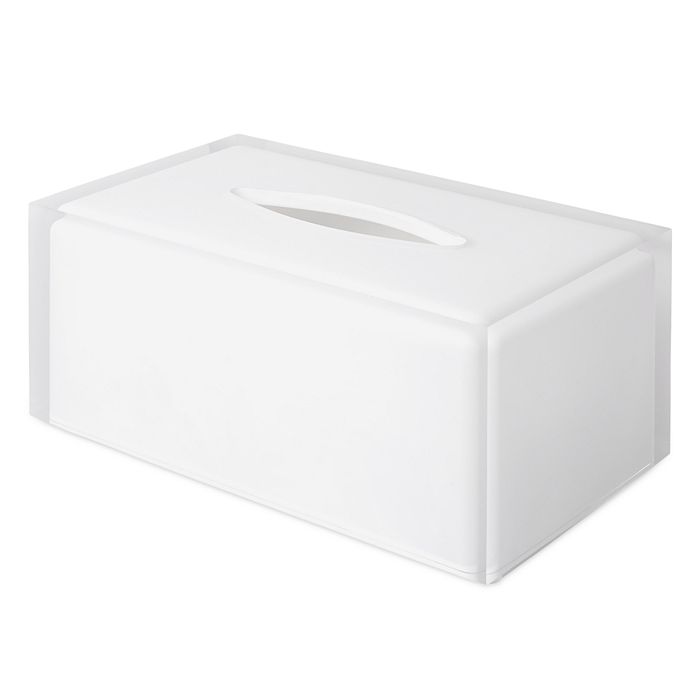 Shop Jonathan Adler Long Tissue Box In White
