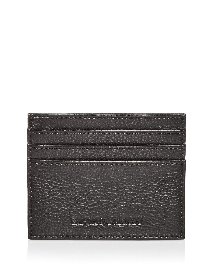 Armani Leather Card Case & Key Fob Gift Set | Bloomingdale's
