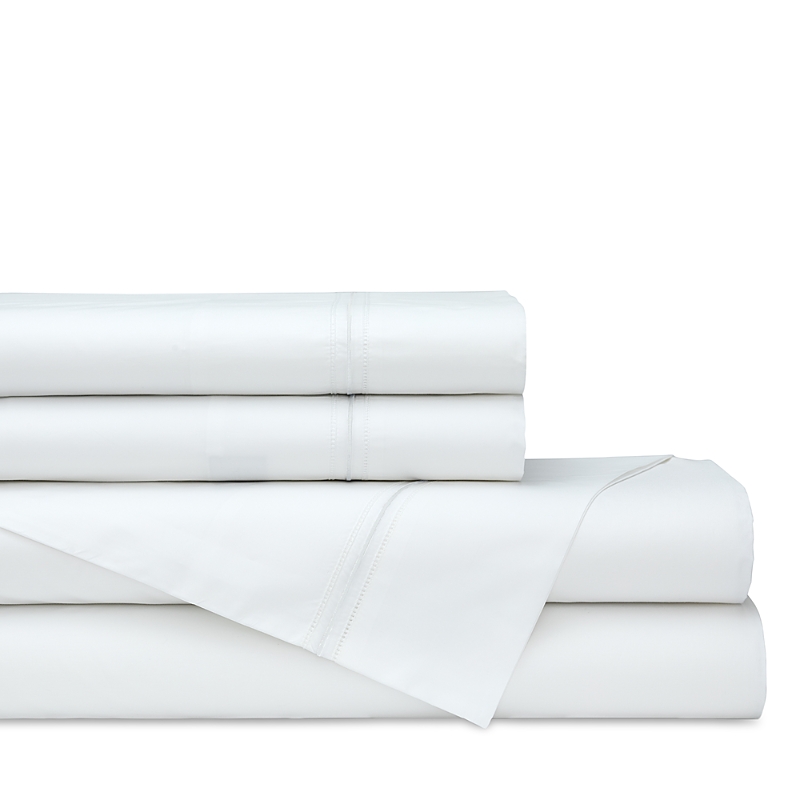 Lili Alessandra Dana 300-thread Count Queen Sheet Set In White/white