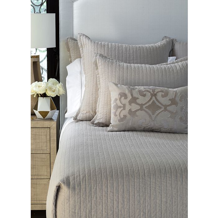 Shop Lili Alessandra Tessa Quilted Pillow, King In White