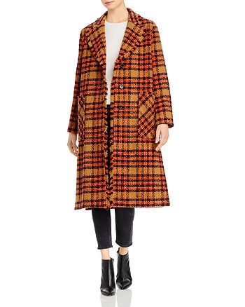 Marella Dimma Plaid Tweed Coat | Bloomingdale's