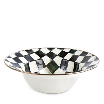 Mackenzie-Childs - Courtly Check Enamel Serving Bowl
