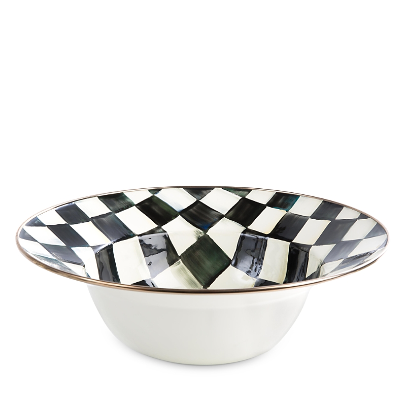 MacKenzie-Childs Courtly Check Enamel Serving Bowl