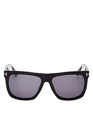 Shop Tom Ford Morgan Square Sunglasses, 57mm In Black/gray