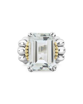 Sterling Silver & 18K Yellow Gold Glacier White Topaz Ring