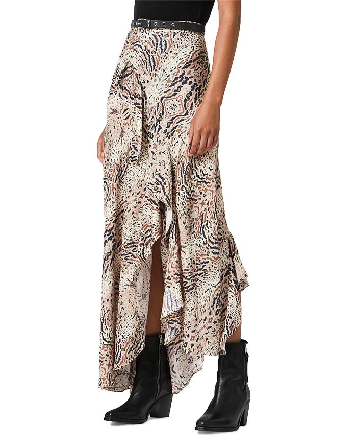 All saints 2025 leopard print skirt