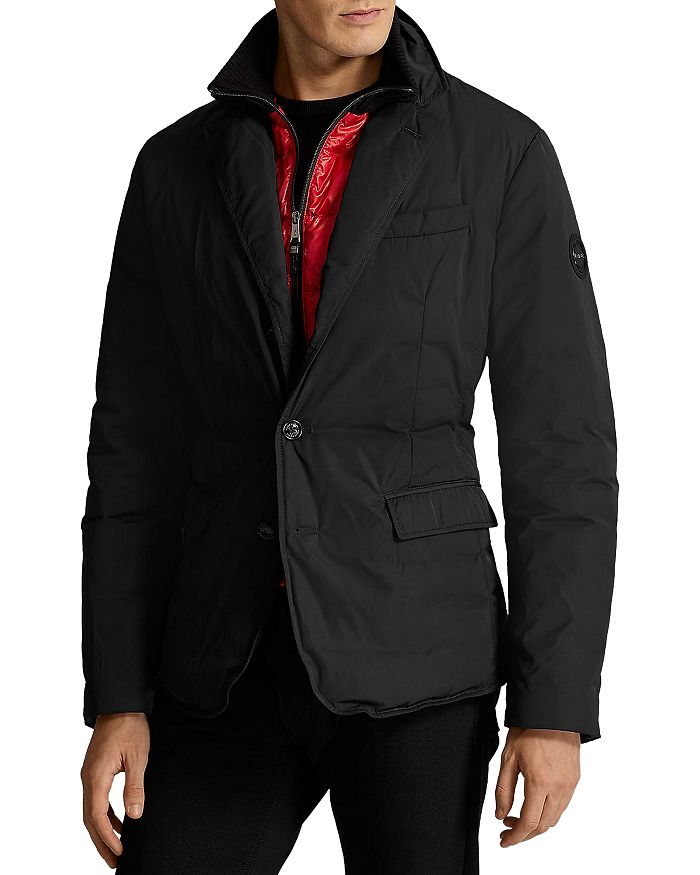 Polo Ralph Lauren Rlx Ralph Lauren Water-repellent Down Sport Coat Jacket In Black