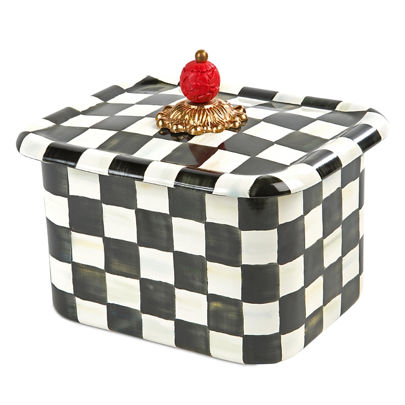 Shop Mackenzie-childs Courtly Check Recipe Box