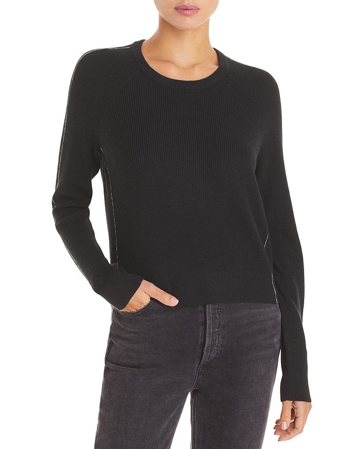 Splendid Warner Long Sleeve Sweater In Black