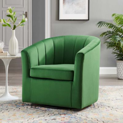 Modway - Prospect Performance Velvet Swivel Armchair