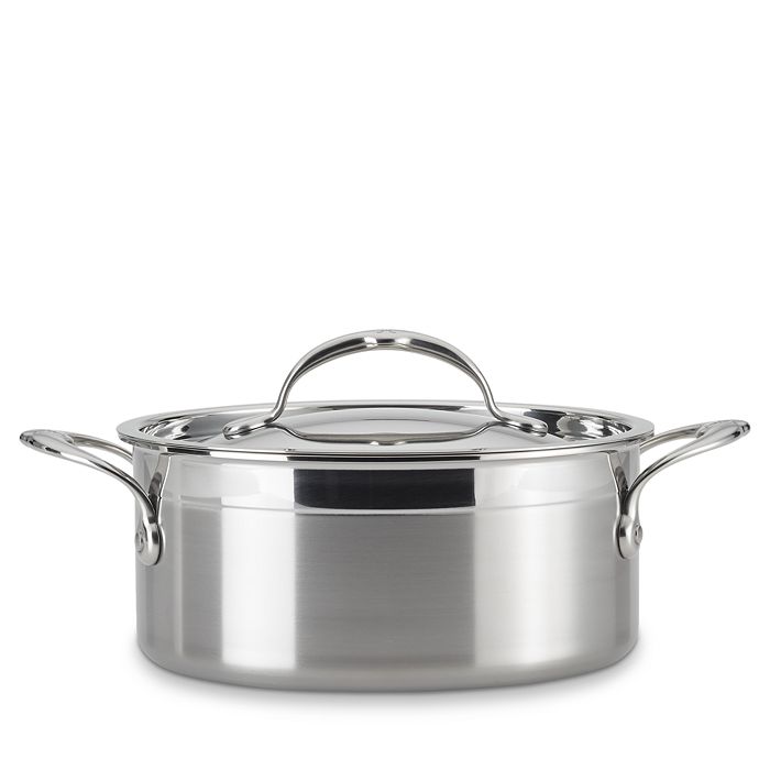 Shop Hestan Probond 3 Quart Forged Stainless Steel Covered Soup Pot In Silver