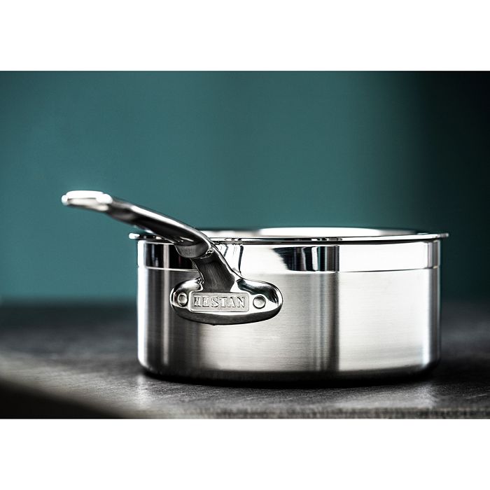 Shop Hestan Probond 3 Quart Forged Stainless Steel Saucepan With Lid In Silver