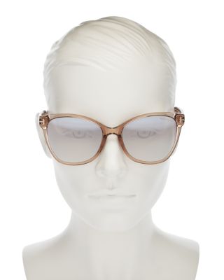 Ani Polarized Cat Eye Sunglasses, 58mm Tom Ford Ani 58mm Gradient Cat Eye Sunglasses in Shiny Black  main image 4