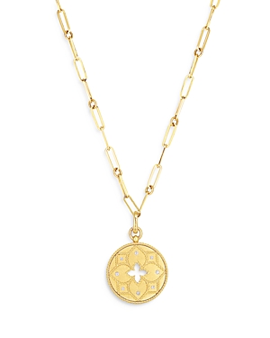 Roberto Coin 18K Yellow Gold Venetian Princess Diamond Medallion Lariat Necklace, 19