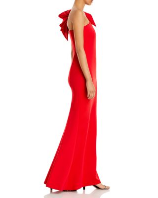 One-Shoulder Scuba Gown - Exclusive