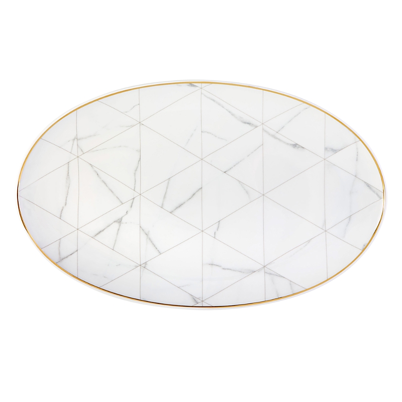 Vista Alegre Carrara Large Oval Platter In White