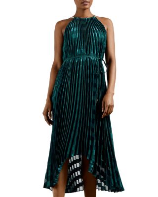 ted baker pleated maxi dress