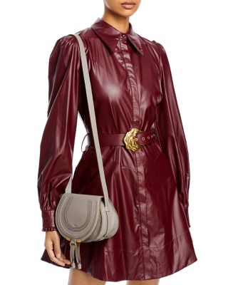 Marcie Small Leather Saddle Bag