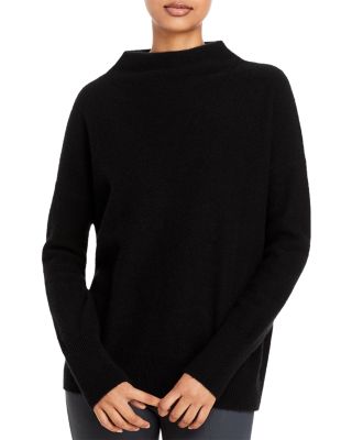 funnel neck wool sweater