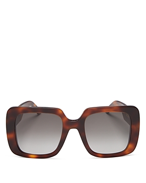 Dior Women's Square Sunglasses, 55mm In Blonde Havana/gradient Smoke