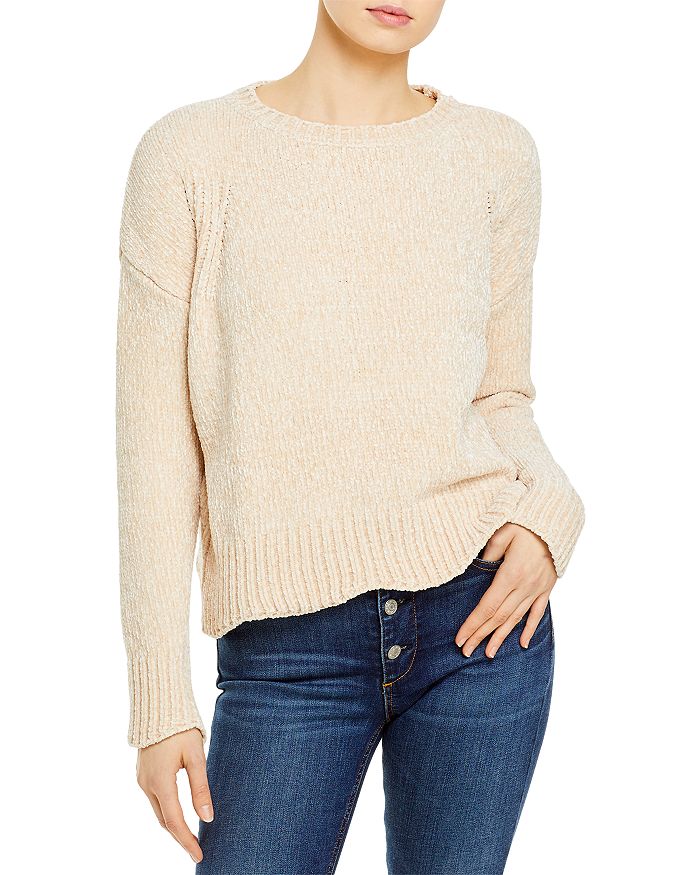 AQUA Scallop Edge Chenille Sweater - 100% Exclusive | Bloomingdale's