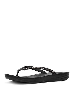 Fitflop Women's Iqushion Sparkle Sandals In Black