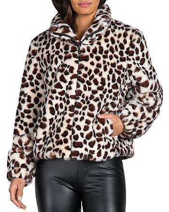 Sanctuary Leopard Print Faux Fur Jacket | Bloomingdale's