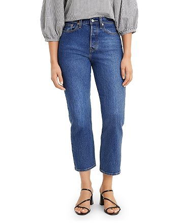 Levi's Wedgie Straight Cropped Jeans in Market Stance | Bloomingdale's