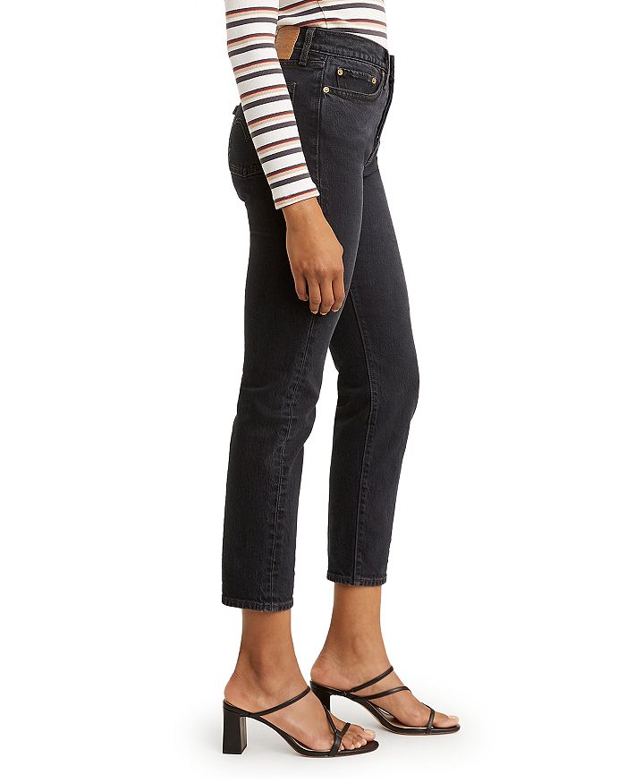 levi's high waisted straight jeans