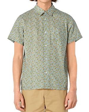 A.p.c. Chemisette Cippi Straight Fit Short Sleeve Button Down Shirt