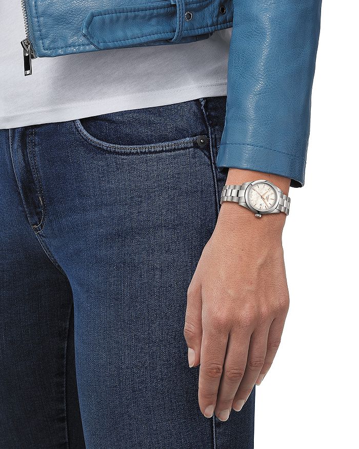 Tissot T-classic Series Watches In White Mother Of Pearl