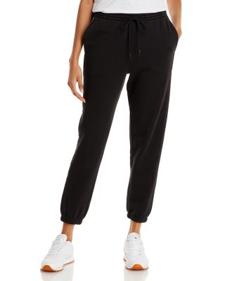 womens white cotton joggers