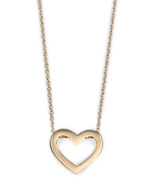Roberto Coin 18 Kt. Yellow Gold Tiny Treasure Heart Necklace, 18