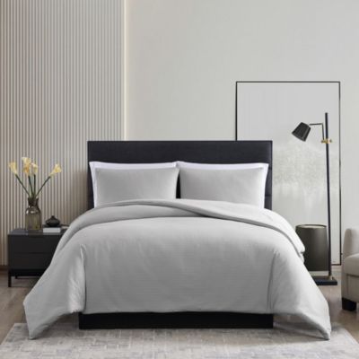 Waffle Pique Duvet Cover Set, Queen
