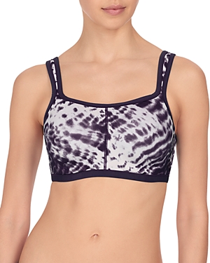 Natori Yogi Contour Convertible Sports Bra #731050 In Midnight Navy Tie Dye