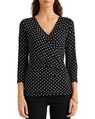 ralph lauren faux wrap top