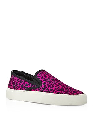 Saint Laurent Women's Venice Low Top Sneakers In Fuxia/black