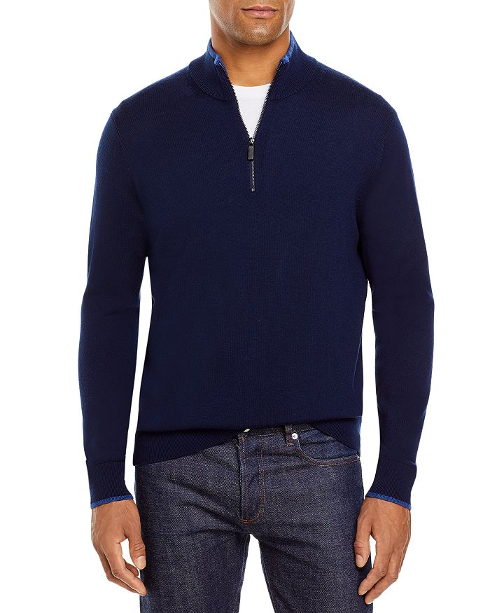Michael Kors Quarter Zip Merino Wool Sweater | Bloomingdale's